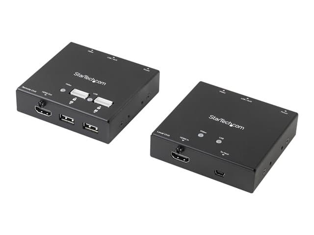 STARTECH.COM - Startech HDMI over CAT6 Extender with 4-port USB Hub - Remote HDMI over CAT5 or CAT6 - 165 ft (50m) - 1080p (ST121USBHD) - Video/audio/infrared/USB extender - over CAT 6 - up to 50 m