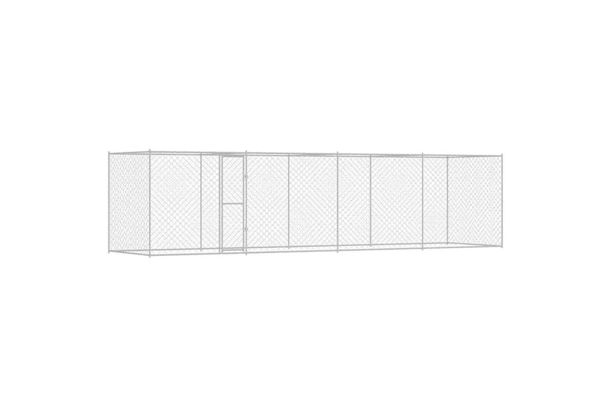 Dog Cage Silver 800 X 200 X 256 Cm Galvanised Steel