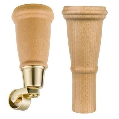 Set of 4 Light Wood Legs - Ramona