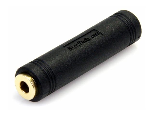 STARTECH.COM - Startech 3.5mm Female to Female Coupler - 3.5mm Audio Coupler - Gold Plated Connectors - Female/Female - Aux Cord Adapter (GCAUD3535FF) - audio coupler