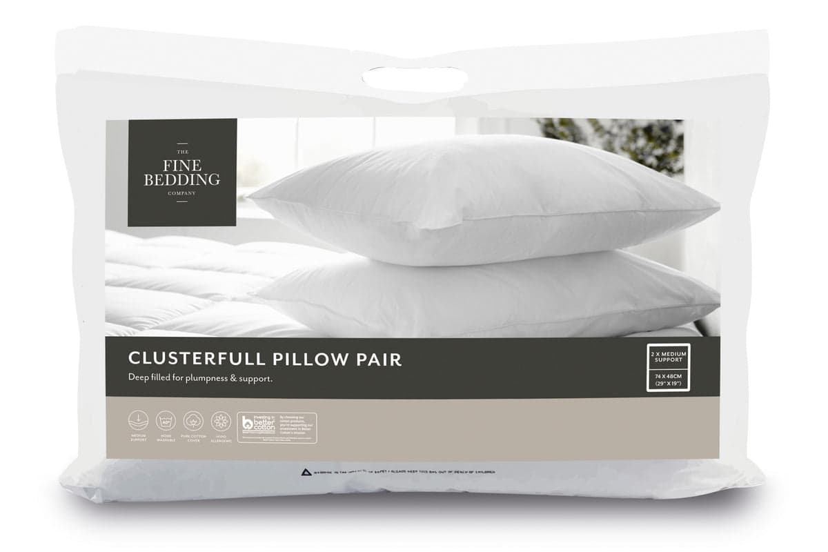 The Fine Bedding Company | Clusterfull Pillow | Twin Pack