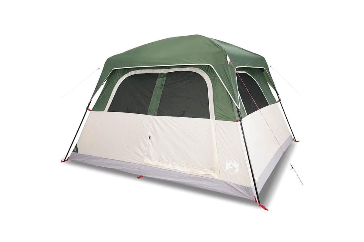 Vidaxl Family Tent Cabin 6-person Green Waterproof