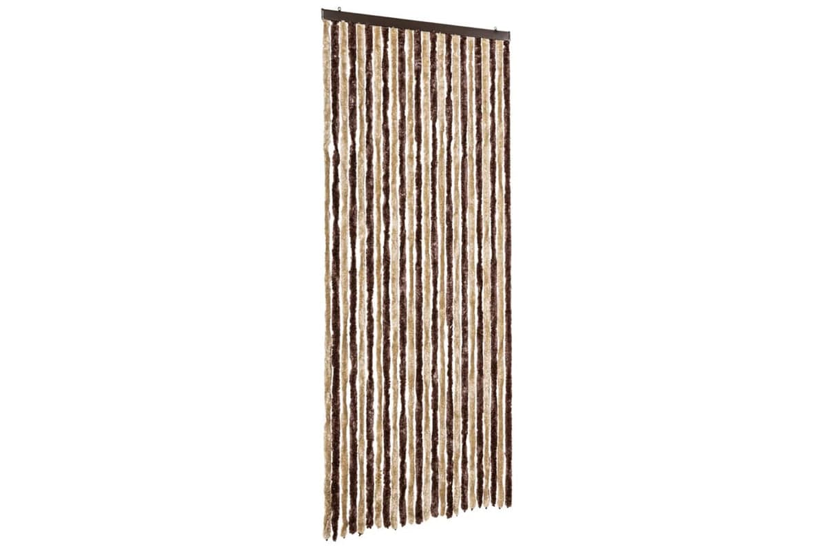 vidaXL Insect Curtain Beige And Light Brown 100x220cm Chenille