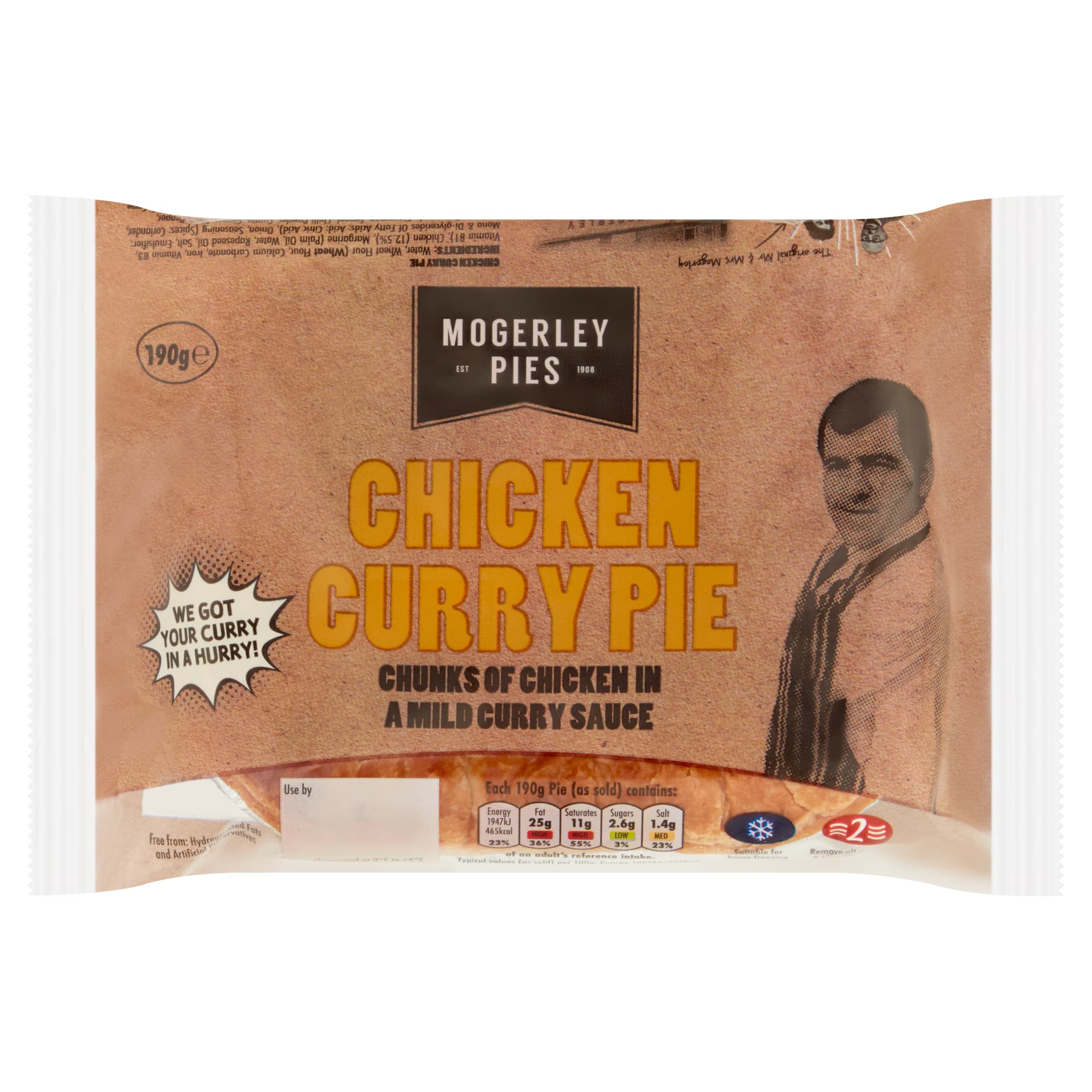 Mogerley Chicken Curry Pie 190G