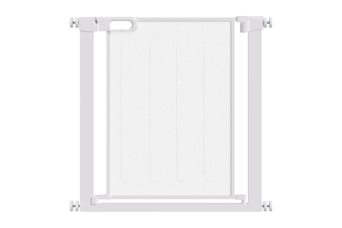 PawHut Auto Close Dog Barrier for House | White