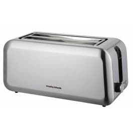 Morphy Richards 980584, 4-Slice Long Toaster, Brushed Steel