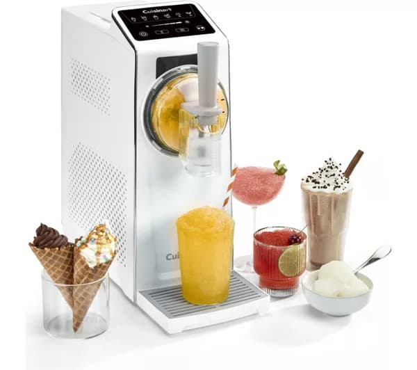 CUISINART ICE201U Frost Fusion 6-in-1 Soft Serve & Slushie Maker - White & Grey