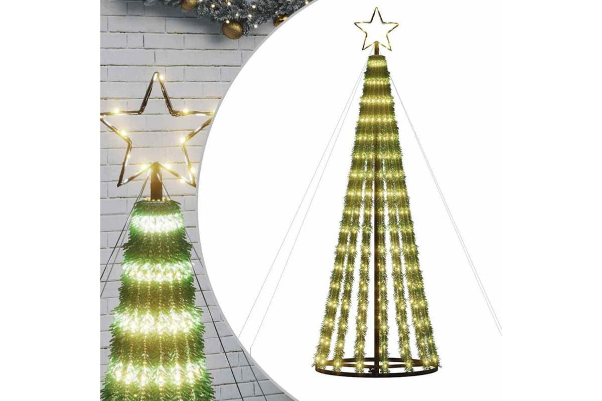 Vidaxl Led Christmas Tree 275 Leds Warm White 180 Cm
