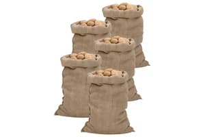 vidaXL 155783 Jute Sacks 5 Pcs 60x105cm 100% Jute 340 Gsm