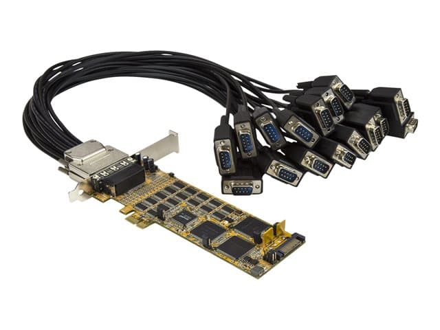 STARTECH.COM - Startech 16 Port PCI Express Serial Card - High-Speed PCIe Serial Card - Expansion module - PCIe 1.1 low profile - RS-232 x 2 - yellow