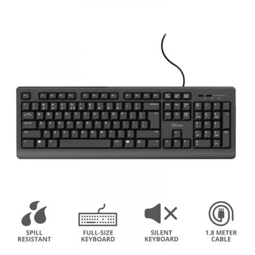 Trust Spill Resistant Keyboard | T23893