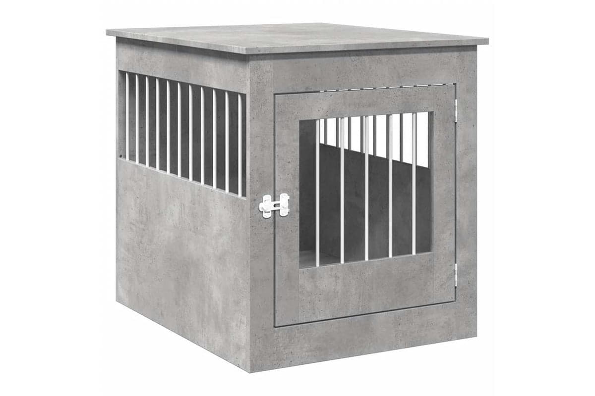 Vidaxl Dog Crate Furniture Concrete Grey 645x80x71 Cm Engineered Wood