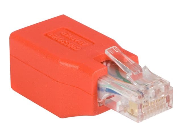 STARTECH.COM - Startech Cat6 Cable - Cat6 Crossover Adapter - GbE - Red - Ethernet Network Cable (C6CROSSOVER) - crossover adapter - red