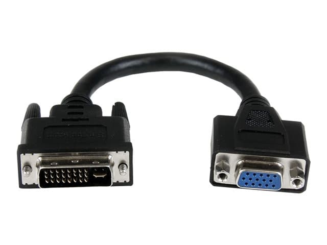 STARTECH.COM - StarTech 8in DVI to VGA Cable Adapter - DVI-I Male to VGA Female Dongle Adapter (DVIVGAMF8IN) - VGA adapter - 20 cm