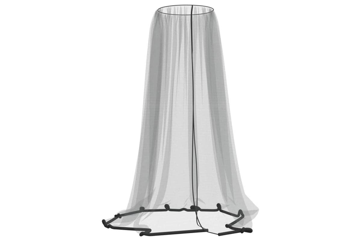 Vidaxl Mosquito Net For Umbrella 220 Mesh Black Φ330x250 Cm