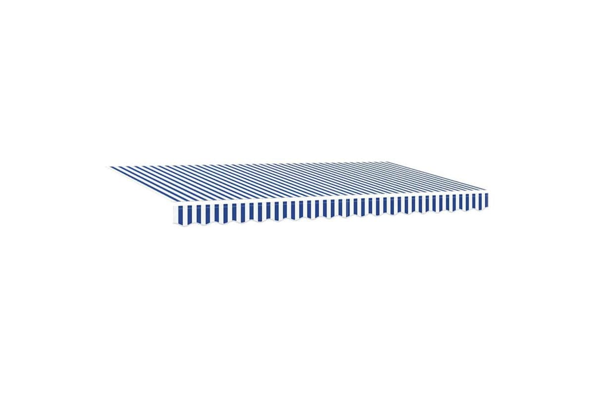 Vidaxl Retractable Awning Blue And White 400 X 200 Cm