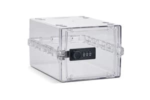 Lockabox Miniâ„¢ Crystal | Small Lockable Storage Box | 3 Litre Combination Lock Box For Food, Medicine & Home Safety