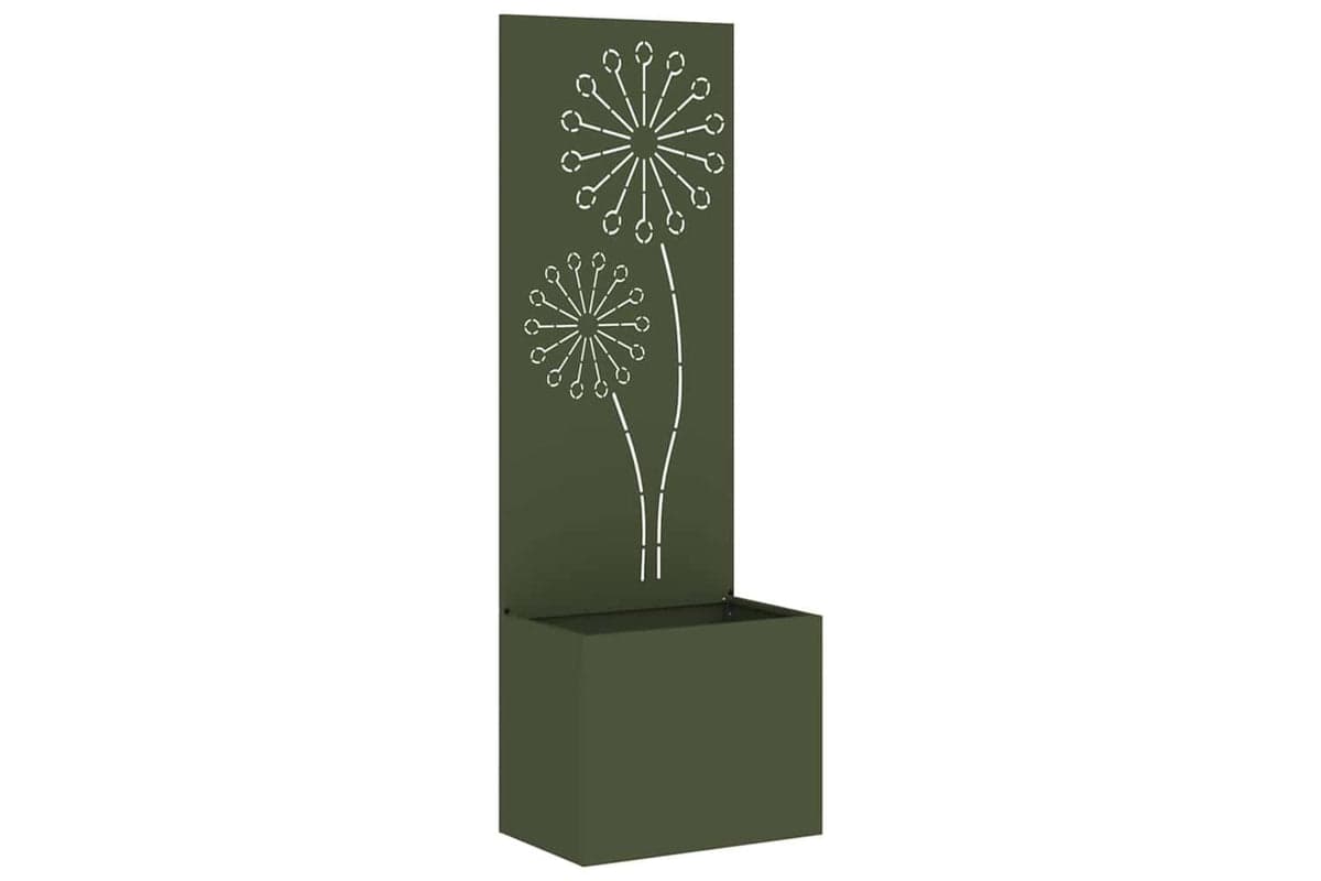 Garden Privacy Screen Olive Green 50 X 140 Cm Cold-rolled Steel