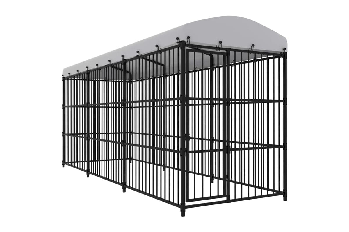 vidaXL 170893 Outdoor Dog Kennel With Roof 450x150x210cm