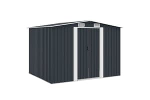 Vidaxl Garden Storage Shed Anthracite Steel 257x205x178 Cm