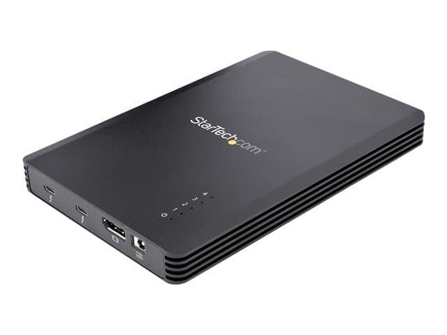 STARTECH.COM - Startech 4 Bay Thunderbolt 3 NVMe Enclosure, For M.2 NVMe Solid State Drives, 1x DisplayPort Video & 2x TB3 Downstream Ports, Up to 40Gbps, 72W Power Supply - 4 Bay M.2 SSD External Hard Drive Enclosure (M2E4BTB3) - Storage enclosure - M.2 - M.2 NVMe Card