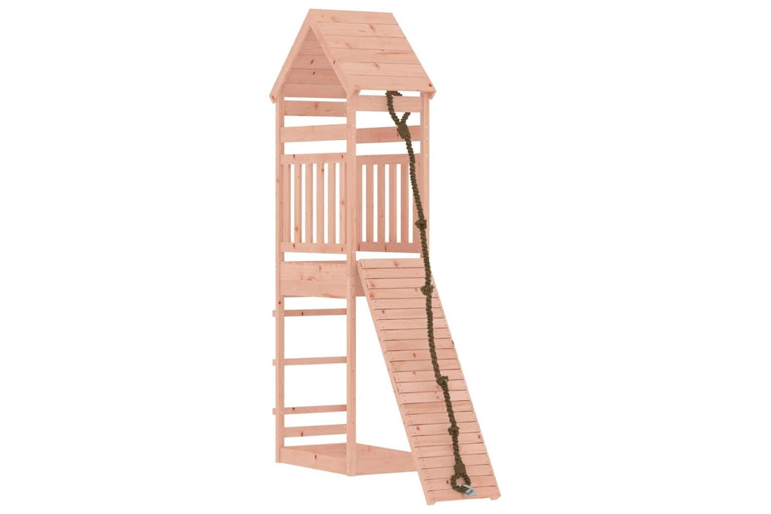 Vidaxl 3156899 Playhouse With Climbing Wall Solid Wood Douglas