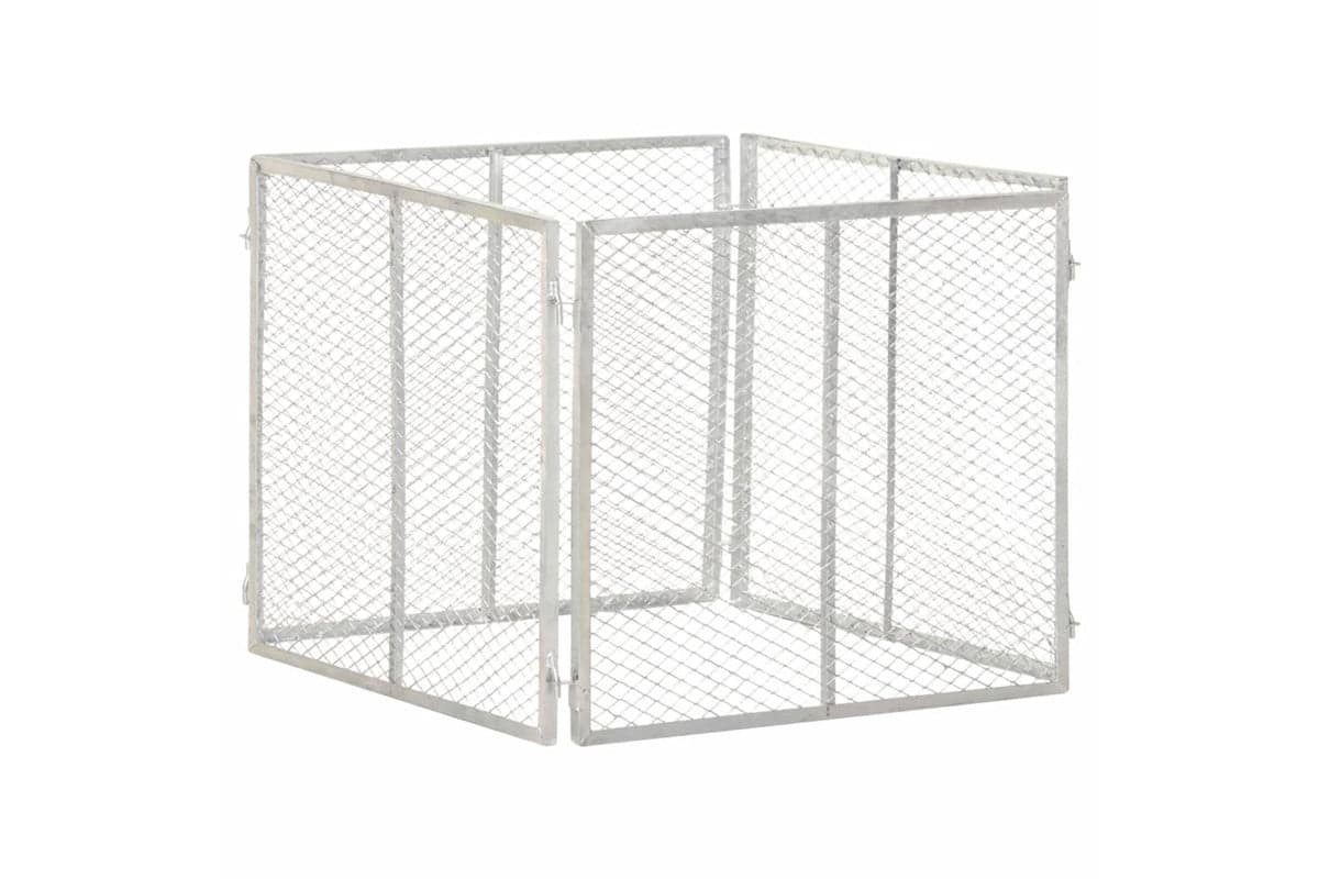 vidaXL 146149 Garden Composter 85x85x70cm Galvanised Iron