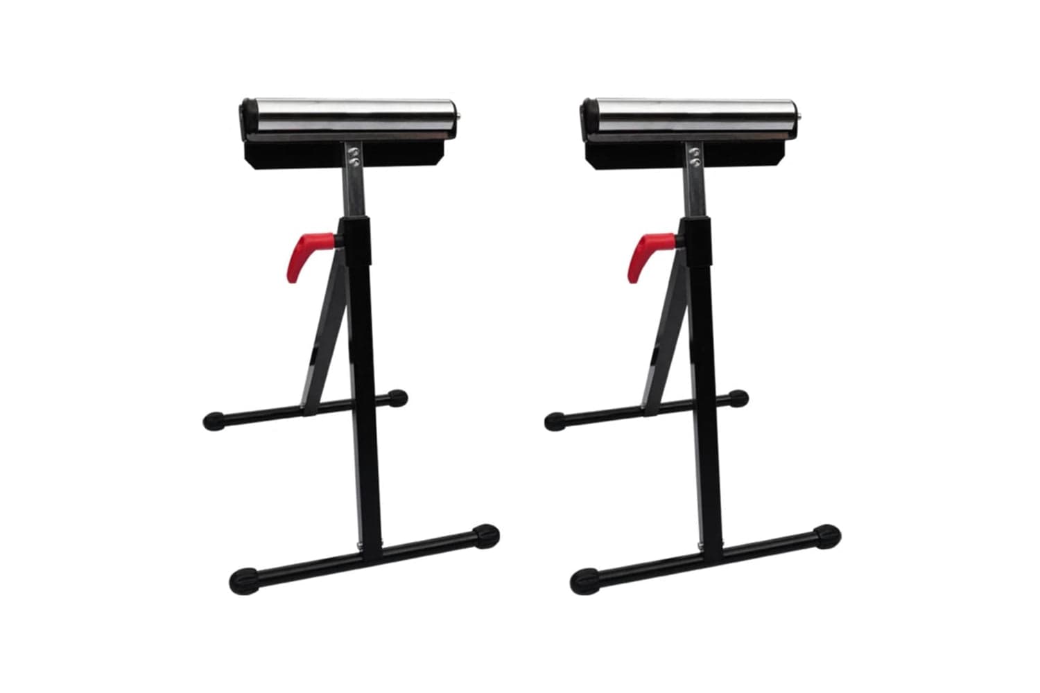Vidaxl 140162 Set Of 2 Adjustable Roller Stands