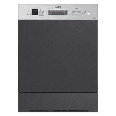 electriQ Semi-Integrated Dishwasher - Auto Wash Stainless Steel Control Panel