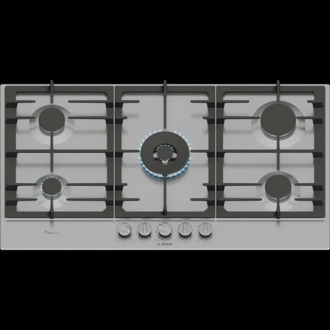 Bosch Series 6 Gas Hob - Stainless Steel | PCR9A5I90