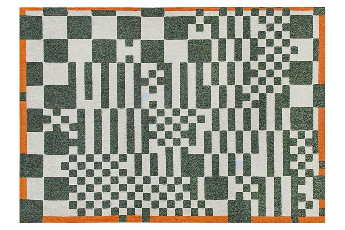 Louis De Poortere | Chess Indoor Eco Rug | Green| 140 x 200 cm