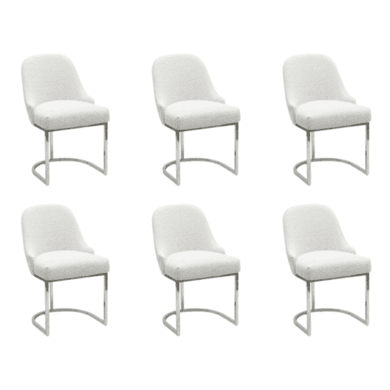 Callie Beige Boucle Dining Chairs
