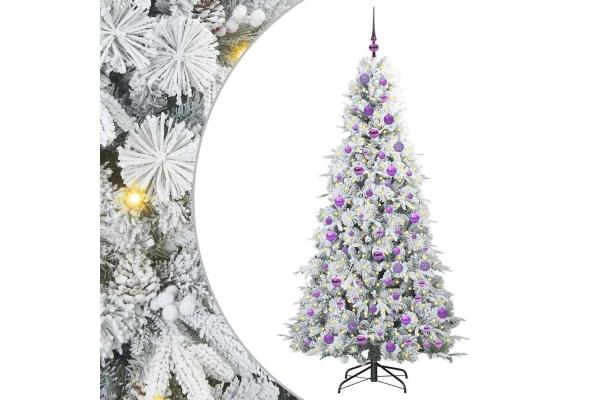 Vidaxl Artificial Hinged Christmas Tree Green 180 Cm Pe And Pvc
