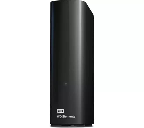 WD Elements External Hard Drive - 20 TB, Black