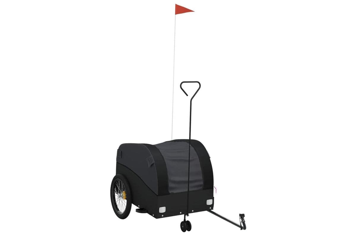 Vidaxl Bike Trailer Black 45 Kg Iron