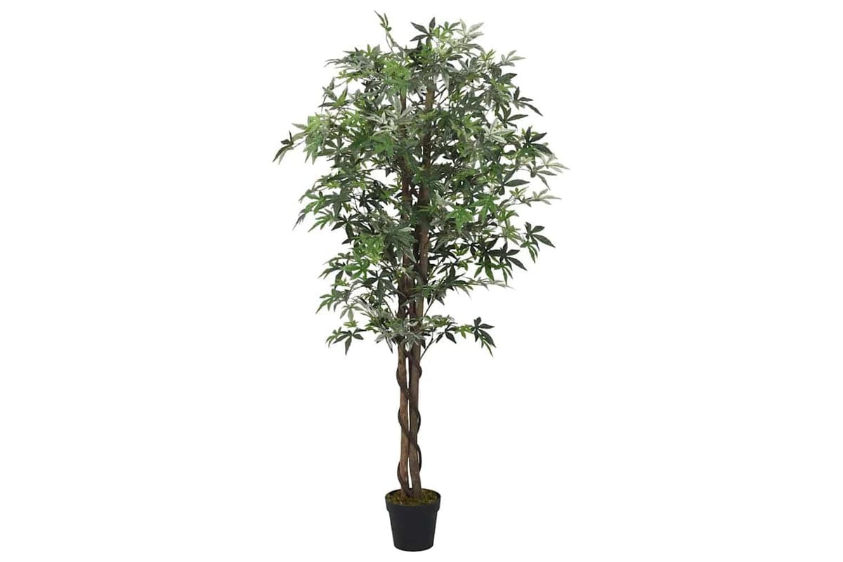 Artificial Maple Tree 224 Leaves 80 Cm Green
