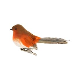 Robin Feather Clip-On Tree Decoration