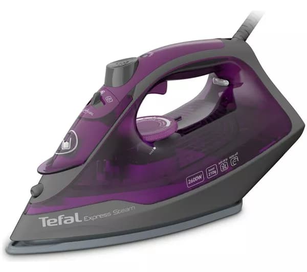TEFAL Express Steam FV2871G0 Steam Iron - Purple & Black