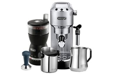 Delonghi Dedica Pump Coffee Machine Bundle Pack | ECKG6820.M