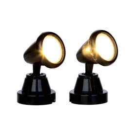 Round Spot Light Figurine, Set of Two