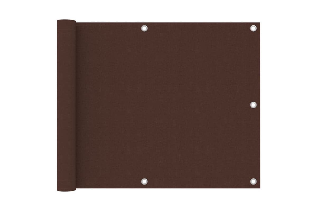 vidaXL 135071 Balcony Screen Brown 75x600cm Oxford Fabric