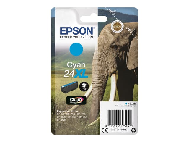 EPSON - 24XL - XL - cyan - original - ink cartridge