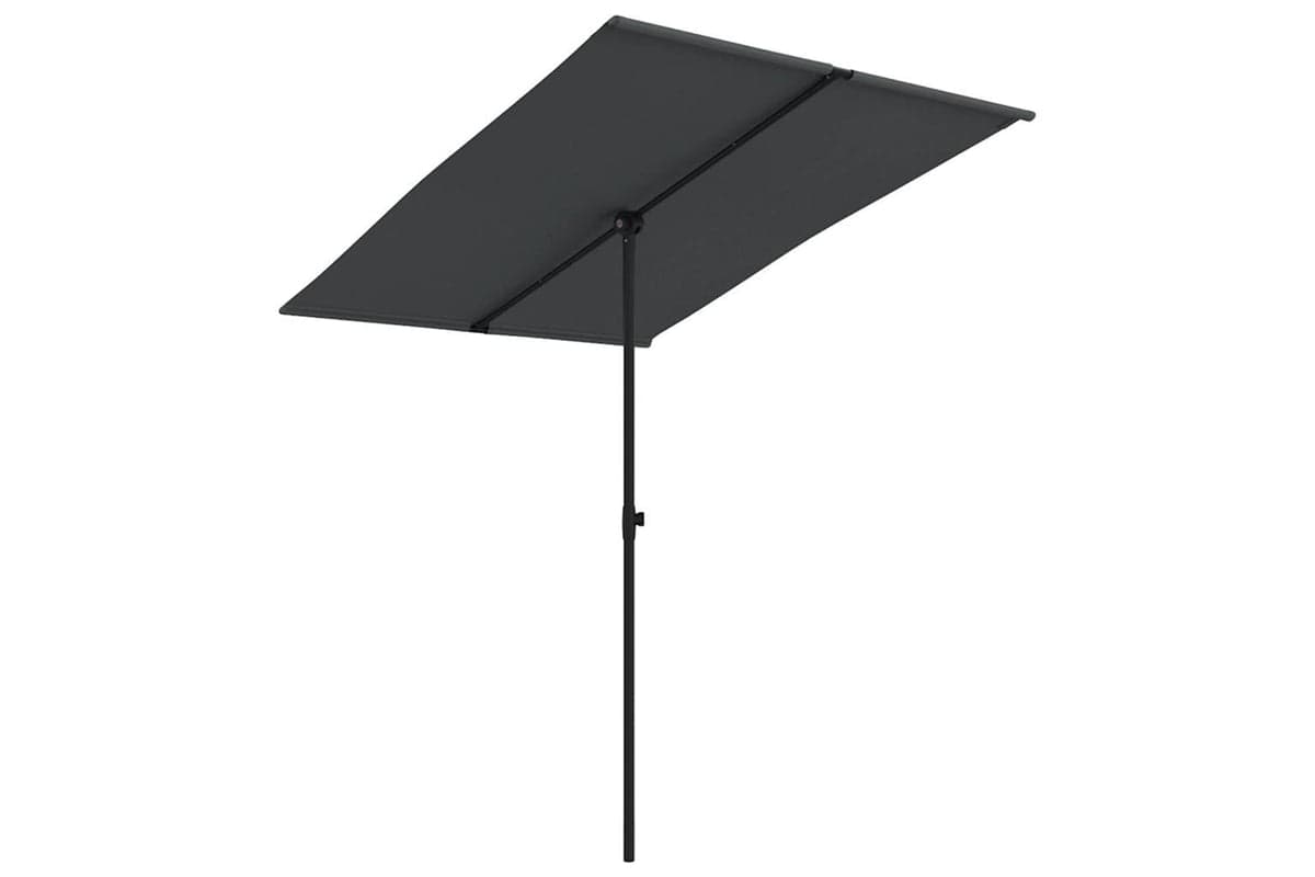 Vidaxl 47342 Outdoor Parasol With Aluminium Pole 2x1.5 M Black