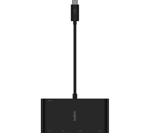 BELKIN AVC004btBK USB Type-C Multimedia Adapter & 100 W Power Pass Through
