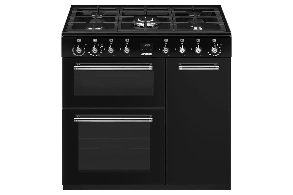 Smeg Clasic 90cm Dual Fuel Range Cooker | CX93GMBL | Black