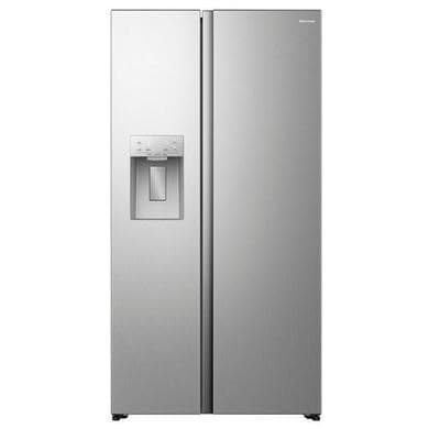 Hisense PureFlat 528 Litre Side-By-Side American Fridge Freezer - Silver