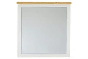 Cotswold Dresser Mirror | White/Natural | 100 x 100 cm