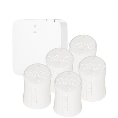 electriQ Smart TRV Valves with Zigbee Hub