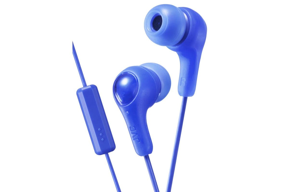 Jvc Blue Gumy Mic In Ear Canal