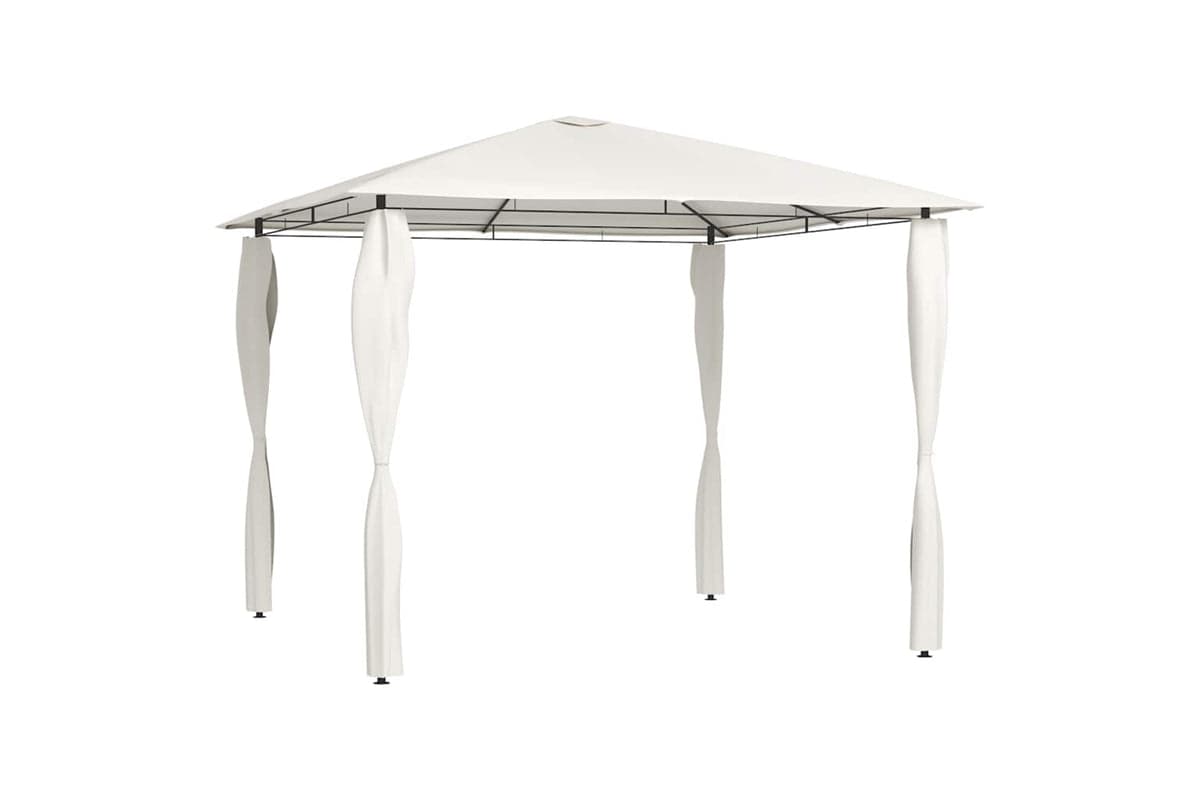 Vidaxl 313605 Gazebo With Post Covers 3x3x2.6 M Cream
